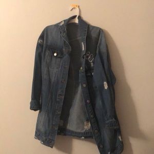 Oversized Erika Costell Goat Denim Jacket